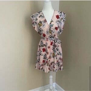 JACK by BB Dakota Ok Cupid Floral Ruffle Mini Dress